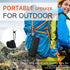 Portable Wireless Bluetooth Speaker, IPX7 Waterproof, 25W Loud Stereo Sound, Built-in Mic, 16H Playtime with Lights