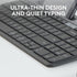 Logitech K585 Multi-Device Slim Wireless Keyboard with Built-in Cradle for Laptop, Tablet, Desktop, Smartphone
