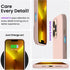 ORNARTO Slim Liquid Silicone Case for iPhone 13 Pro Max 6.7", Full Covered Soft Gel Rubber, Sand Chalk Pink