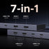 UGREEN 7 1 4K@60Hz 10Gbps 100W in Docking Station Dual Monitor, USB C Hub Dual HDMI Display, USB-A/C Data Ports, PD
