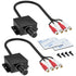 SATUY 2Pcs Universal Car RCA Level Controller Amplifier, Audio Level Bass Boost Volume