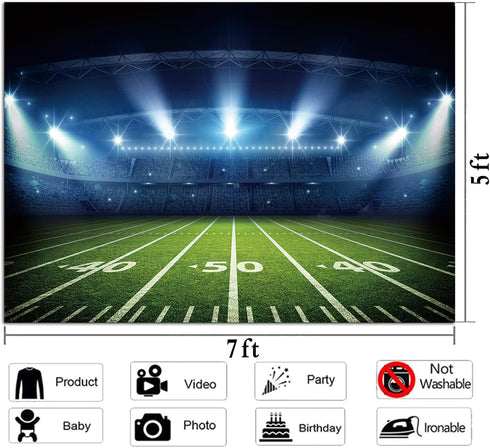 Generic Football Stadium Photo Backdrop Ports Stadium Auditorium Light Bowl Night Photography Background Children