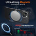 JAME Magnetic iPhone 13 & 14 Case, Slim Shockproof Military-Grade Protection, Non-Slip Matte, Black, 6.1"