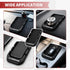 FALVFUN Car Dashboard Anti-Slip Mat Phone Holder, Multifunctional Double-Groove Vehicle Dash Sticky Pad with Number