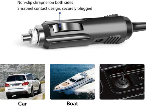 Hididi 12V DC12V 5.5mm Car Adapter for Car Vacuum Cleaner, car Navigation, car air Pump Car Socket Auto Power Supply