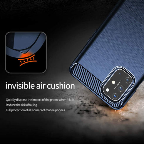 Osophter Case for Oneplus 8T, Shock-Absorption Flexible TPU Rubber Cover with Screen Protector