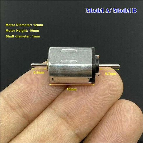 AYEXNSW 10mm*12mm N20 3V 6V 12V 1Pcs(Model Mini Motor Dual Shaft/Singal Shaft DC High Speed Large Torque DIY Toy Car