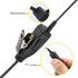 Walkie Talkie Swivel Earpiece with Microphone and PTT, Compatible with Motorola CLS1410, CLS1100 (1 Pack)