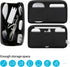 Electronic Organizer Travel Case Bag, Waterproof Small Storage Backpack for Charger, Cord, Hard Disk, Power Bank (Dark