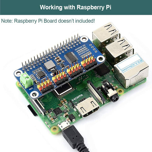 MakerFocus 16 12 I2C 5 4 3B+ 3B PWM Servo Motor Driver IIC Module Channel PWM Outputs Bit Resolution Compatible