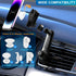 Car Phone Holder for Socket Mount, Air Vent Phone Holder for Pop Grip, 360° Adjustable AC Vent Clip for All Smartphones