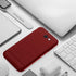 Asuwish Phone Case for Samsung Galaxy J7 Prime 2017 J7V S727VL with Tempered Glass Protector, Red Soft Silicone Cover