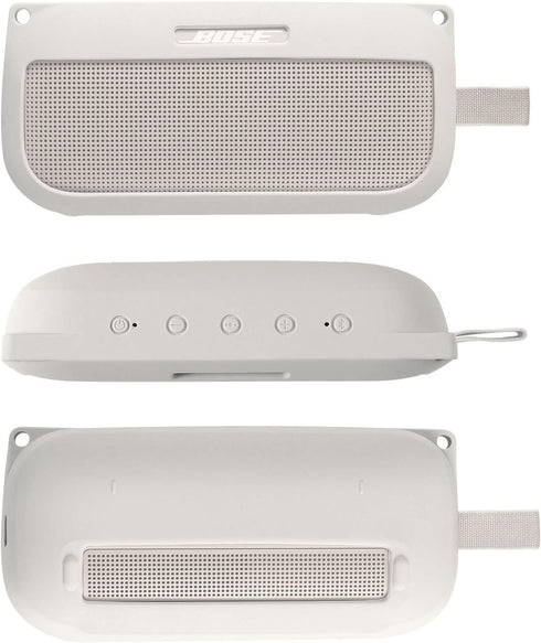 Khanka Silicone Case Replacement for Bose SoundLink Flex Bluetooth Portable Speaker (White)