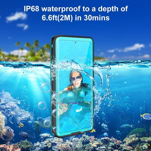Waterproof Phone Case for Samsung Galaxy S21 Ultra, Full Body Protection with Screen Protector, Heavy Duty Rugged Cover