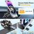 Car Phone Holder Mount with 36mm Longer Metal Hook Clip, Hands-Free Phone Holder for Car Vent, Compatible with iPhone