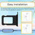 Black SIM Card Slot Replacement for iPhone 12, Single SIM Version Card Tray Holder Adapter with Waterproof Rubber Ring