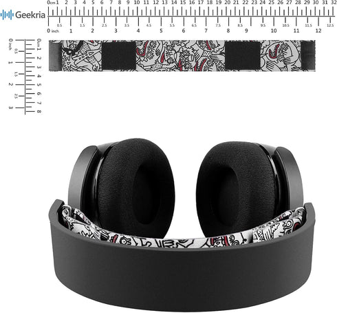 Geekria Flex Fabric Headband Pad Compatible with SteelSeries Arctis 5, Arctis 3 All-Platform Gaming Headphones,