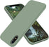 OTOFLY iPhone XR Case, Calke Green Soft Silicone Bumper, Full-Body Protection for Apple iPhone XR 6.1 inch.