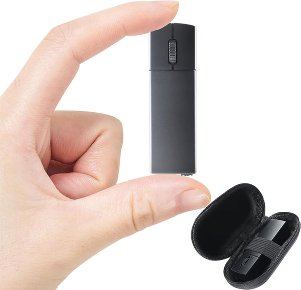 Wireless Bluetooth Mouse, Dual Mode (BT+2.4G) Noiseless Charging Mouse with Storage Case, 1200 DPI Portable Mini Mouse