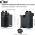 KIWIFOTOS Phone Tripod Mount, Phone Camera Grip Handle Holder with Detachable Bluetooth Shutter and Cold Shoe Adapter for iPhone 14 15 Samsung Smartphone Selfie Vlog Video Shooting-Black