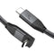 XAOSUN USB C Cable Short Right Angle, 240W USB C to USB C 1.6ft 90 Degree 20Gbps Data 4K Video Fast Charging Cord.