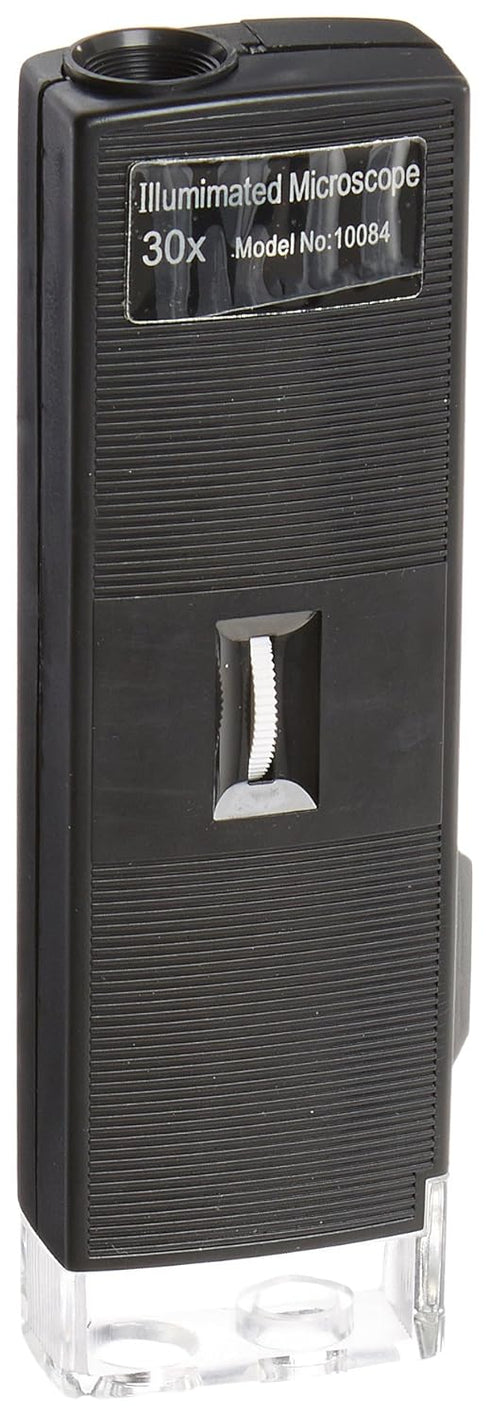 United Scientific MCR30X Pocket Illuminated Microscope, 30x Magnification