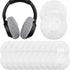 200 Pieces Sanitary Headphone Ear Cover Disposable Non-Woven Earpad Covers Headphone Covers for Most On Ear Headphones (White, M, 8 cm/ 3.1 Inch)