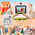 Instant Print Camera for Kids, Christmas Birthday Gifts, Selfie Digital Camera with 1080P Videos, Portable Toy for Ages