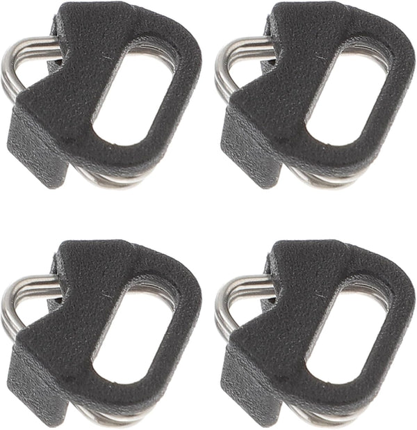 4 Sets Metal Triangle Split Ring Hooks for Camera Straps with Brackets,
