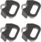 4 Sets Metal Triangle Split Ring Hooks for Camera Straps with Brackets,