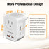 Shayangyoung 220V 110V Adapter,20W 2 2 to Voltage Converter US to Europe International Universal Travel PD with USB A