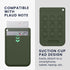 kwmobile Dark Green Silicone Cover for PLAUD Note AI Voice Recorder with Suction Cup Mount