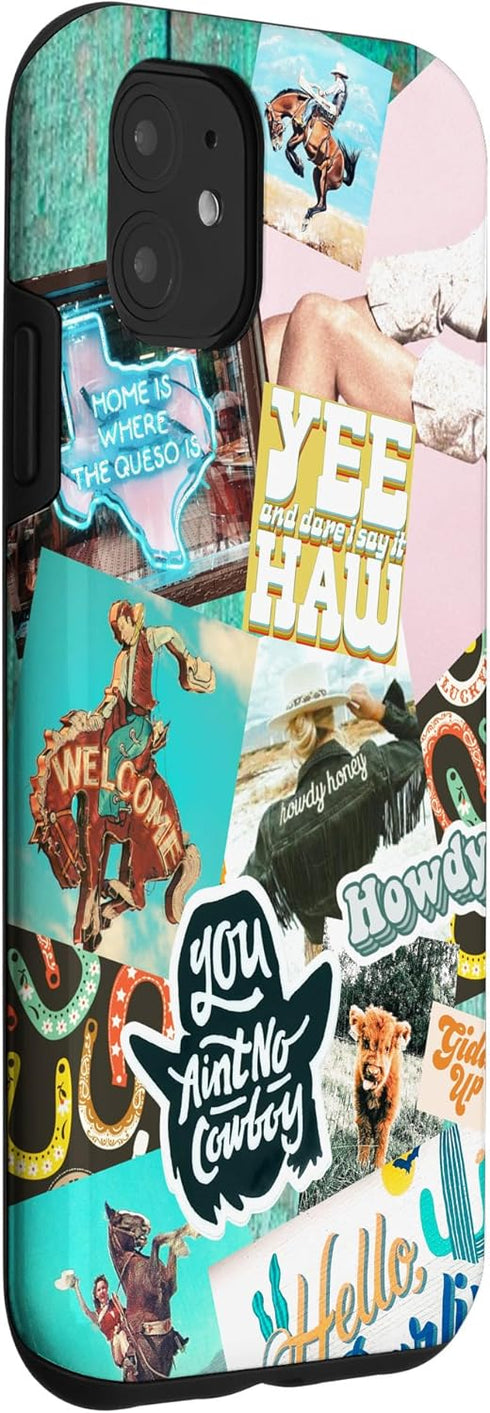 iPhone 11 Western Cowgirls Howdy Giddy-up Boho Aesthetics Country Chic Case
