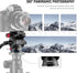 NEEWER Fluid Tripod Head with Handle, Aluminum Alloy Panorama Drag Pan Tilt Head, Max Load: 3kg/6.6lb, GM23 Red