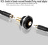 QIANRENON Gold Plated RCA Embedded Threaded Fixed Adapter, RCA Female to Female Panel Mount AV Connector