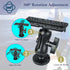 Fish Finder Mount Base, Universal 360° Rotation Ball-Mount Bracket for Marine Boat Kayak, Nylon & Stainless Steel