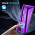 LYWHL 2 Pack Privacy Screen Protector for Samsung Galaxy S24 Ultra, Purple Anti-Blue Light, Anti-Spy Full Adhesive