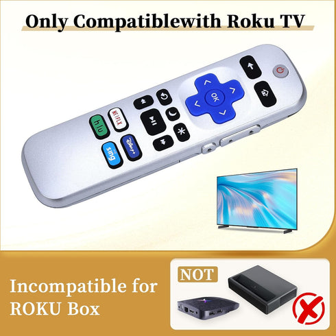 TCYXDQ Universal Replacement Remote for Roku Smart TVs, Compatible with TCL/Hisense/Sharp/Philips/onn/Element Roku TV