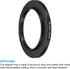 PATIKIL 40.5mm-52mm Metal Step Up Ring, 2 Pack Camera Lens Filter Adapter Ring for Lenses Hood - Black