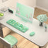 COVEVA 2.4GHz 104 Set Colorful Wireless Keyboard and Mouse Combo, Wireless Retro Cute Round Keycaps Keyboard, Keys