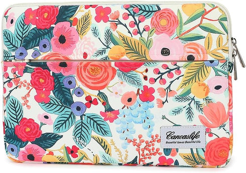 Garden Rose Waterproof Laptop Sleeve, 14 inch Laptop Case Bag
