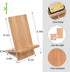 Japanese Style Mobile Stand, Bamboo Wood Cellphone Holder Desktop Organizer Charging Station for All Smartphones Tablets