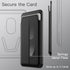 JETech Magnetic Wallet Compatible with MagSafe for iPhone 15/14/13/12 Series, PU Phone Card Holder (Black)