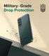 Ringke Fusion Case for Samsung Galaxy S22 Plus 5G (2022), Clear Anti-Yellowing Hard Back with Shockproof Bumper Cover