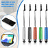 HJZHII 3.5mm 10pcs Mini Stylus Touch Pen, Short Stylus Pen for Touch Screens with Connector Compatible with All