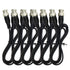 ANVISION 6-Pack Black 1m 3.3ft BNC Male to BNC Male Jumper Cable