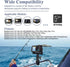 Fish Finder Mount Base, Universal 360° Rotation Ball-Mount Bracket for Marine Boat Kayak, Nylon & Stainless Steel