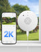AKINGUAR 3MP 2K Window Camera, WiFi6 Indoor Camera for Home Security, with Full-Color