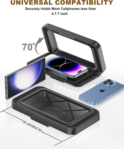 TOCHIO 1716 15 14 13 12 11 Upgraded Shower Phone Mount Waterproof with Speaker Hole Touch Screen Shower Phone Stand
