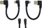 CERRXIAN 15cm Micro USB Short Cable Combo Gold Plated Left & Right Angle (2-Pack)